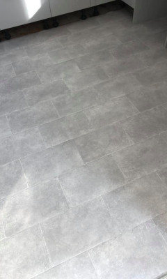 Grey vinyl flooring